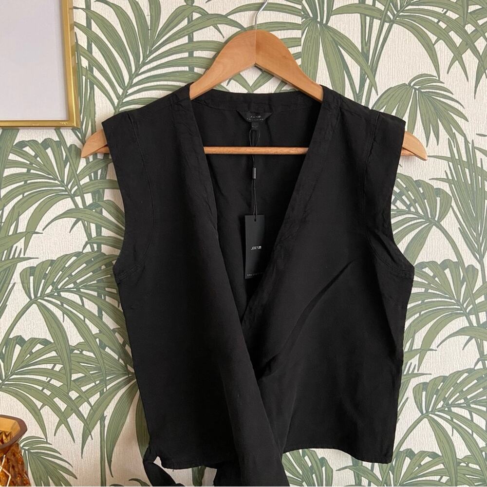 Joe’s Collection Sleeveless Wrap Blouse
